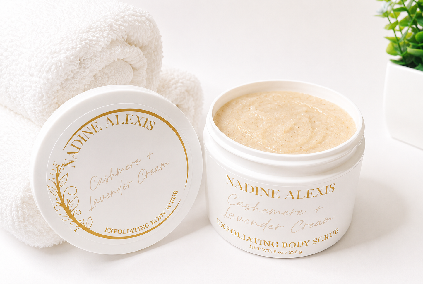 Cashmere + Lavender Cream Body Scrub