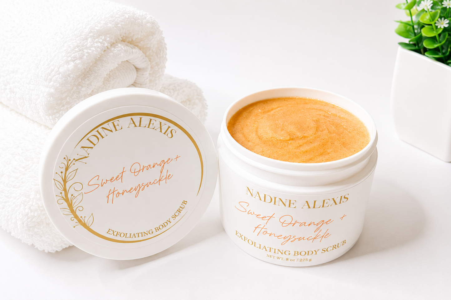 Sweet Orange + Honeysuckle Body Scrub